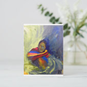 schilderij van indianen briefkaart (Staand voorkant)