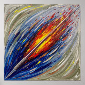 Schilderij van Javelin Throw Poster (Voorkant)