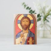 Schilderij van Jezus Briefkaart (Staand voorkant)