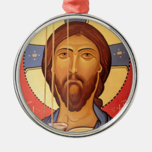 Schilderij van Jezus Metalen Ornament