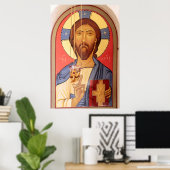 Schilderij van Jezus Poster (Thuiskantoor)