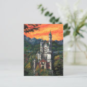 Schilderij van Kasteel Schloss Neuschwanstein Briefkaart (Staand voorkant)