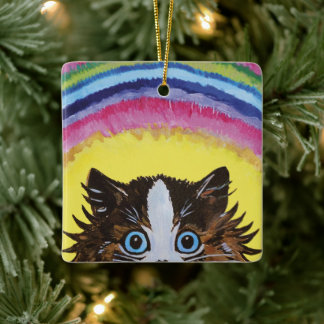  schilderij van katten door Ronner Knip · 2-zijdig Keramisch Ornament