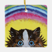 schilderij van katten door Ronner Knip · 2-zijdig Keramisch Ornament (Voorkant)