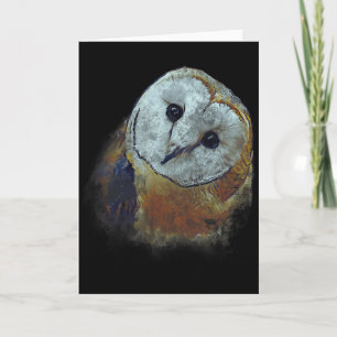 Schilderij van Kerkuil Uil Kunst Kaart