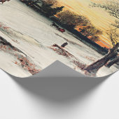  schilderij van kerstavond cadeaupapier (Hoek)