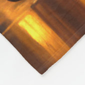 Schilderij van koffiekopje en kaneelbroodjes Abstr Fleece Deken (Hoek)