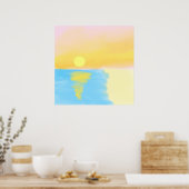 schilderij van landschappelijke natuur poster (Keuken)