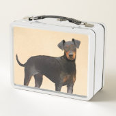 Schilderij van Manchester Terrier Originele Dier K (Achterkant)