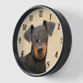 Schilderij van Manchester Terrier Originele Dier K (Hoek)