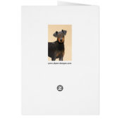 Schilderij van Manchester Terrier Originele Dier K (Achterkant)