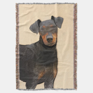 Schilderij van Manchester Terrier Originele Dier K Deken