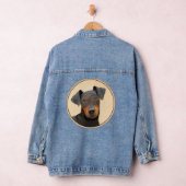 Schilderij van Manchester Terrier Originele Dier K Denim Jacket (Hangar)
