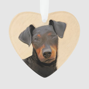 Schilderij van Manchester Terrier Originele Dier K Ornament
