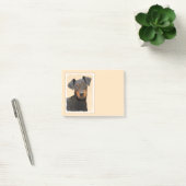 Schilderij van Manchester Terrier Originele Dier K Post-it® Notes (Kantoor)