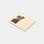 Schilderij van Manchester Terrier Originele Dier K Post-it® Notes (Schuin)