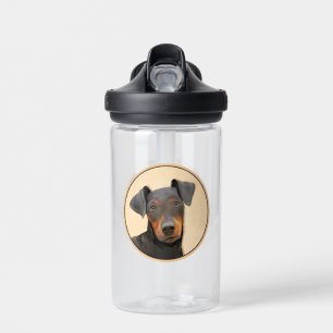 Schilderij van Manchester Terrier Originele Dier K Waterfles