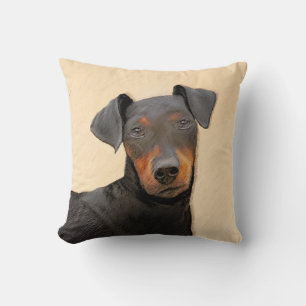 Schilderij van Manchester Terrier Originele Dierku Kussen