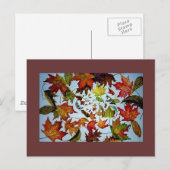 schilderij van Maple Leaf Vortex Briefkaart (Voorkant / Achterkant)