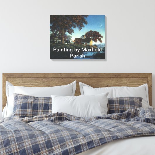 Schilderij van Maxfield parish verpakt canvas (Insitu (Slaapkamer))