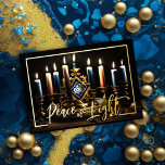 Schilderij van Menorah Vrede en Licht Feestdagen Kaart<br><div class="desc">Vakantiegerelateerde items ontworpen door Umua. Gedrukt en verzonden door Zazzle of hun gelieerde ondernemingen.</div>