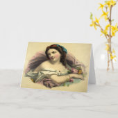  schilderij van Moeder Aarde - Wenskaart Kaart (Gele Bloem)