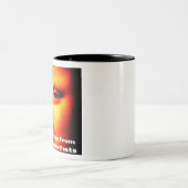 schilderij van mona lisa tweekleurige koffiemok (Center)