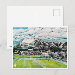 Schilderij van Mount Fuji door Alfred Fox Collecti Briefkaart