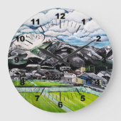 Schilderij van Mount Fuji door Alfred Fox Grote Klok (Voorkant)