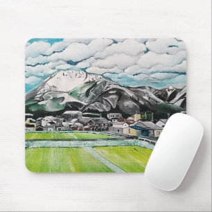 Schilderij van Mount Fuji door Alfred Fox Muismat