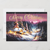 Schilderij van Mountain Winter Serenity Christmas Kaart (Voorkant)