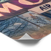 Schilderij van neon teken bij Loveless Cafe poster (Hoek)