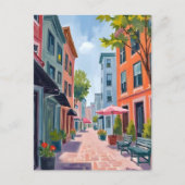 Schilderij van Newport Rhode Island Briefkaart (Voorkant)