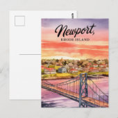Schilderij van Newport, Rhode Island Briefkaart (Voorkant / Achterkant)