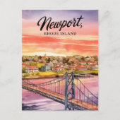 Schilderij van Newport, Rhode Island Briefkaart (Voorkant)