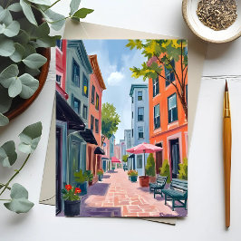 Schilderij van Newport Rhode Island Briefkaart