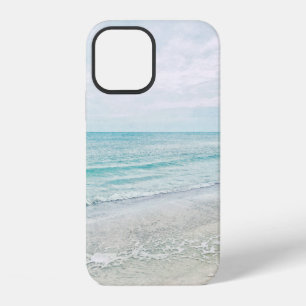 Schilderij van oceaangolven Aqua lichtblauw aquare iPhone 12 Hoesje