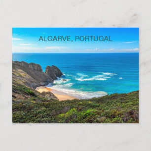 Schilderij van oceaanwater Algarve Portugal Briefkaart