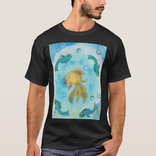 schilderij van oceaanwezens t-shirt (Voorkant)