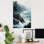 Schilderij van Ocean Poster Art Print Wall Art (Thuiskantoor)