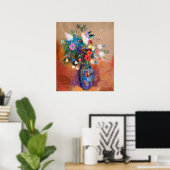 Schilderij van Odilon Redon, Boeket Bloemen, Poster (Thuiskantoor)