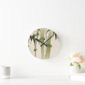 schilderij van oosterse stijl, bamboe tak 2 ronde klok (Huis)