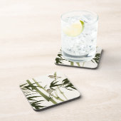 schilderij van oosterse stijl, bamboe-takken bier onderzetter (Rechterzijde)