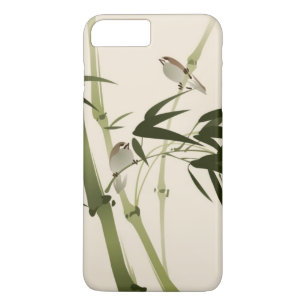 schilderij van oosterse stijl, bamboe-takken Case-Mate iPhone case