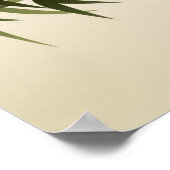 schilderij van oosterse stijl, bamboe-takken poster (Hoek)