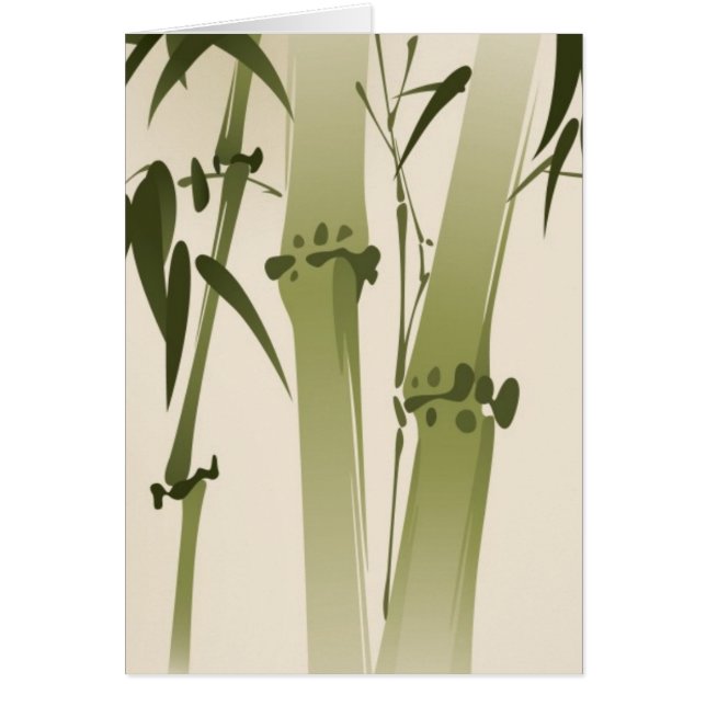 schilderij van oosterse stijl, bamboe vertakkingen (Voorkant)