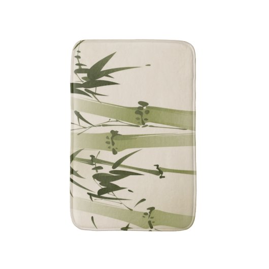 schilderij van oosterse stijl, bamboe vertakkingen badmat (Voorkant Verticaal)