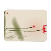 schilderij van oosterse stijl, hoge Lotus Magneet (Horizontaal)