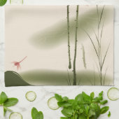 schilderij van oosterse stijl, hoge Lotus Theedoek (Gevouwen)