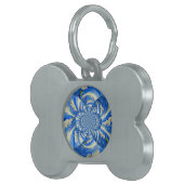 schilderij van Orchid Waterverf, bries, Clouds Man Huisdieren Naamplaatje (Voorkant Rechts)